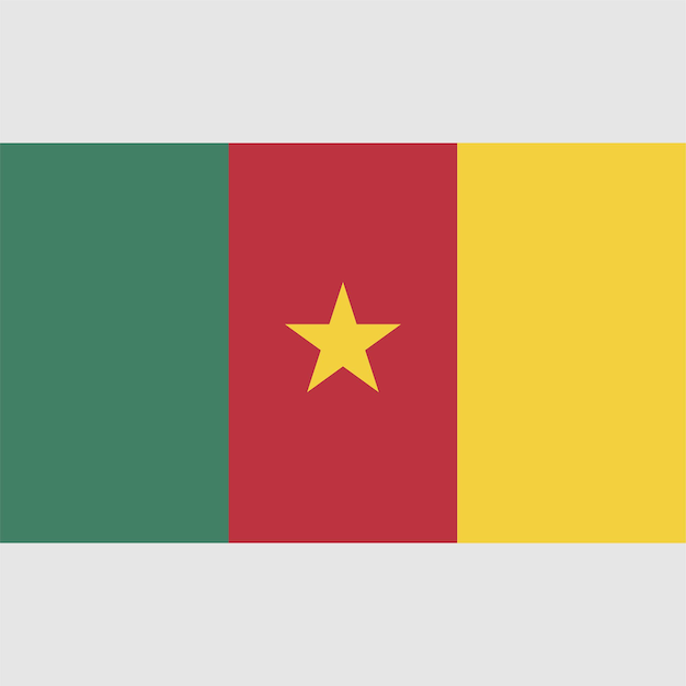 Eine flagge der mali-flagge