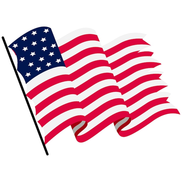 eine Flagge mit den Worten "United States" darauf