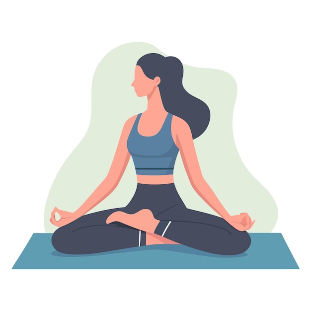 eine Frau macht Yoga in einer Yoga-Pose
