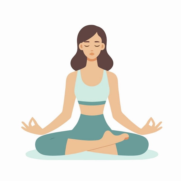 eine Frau macht Yoga in einer Yoga-Pose