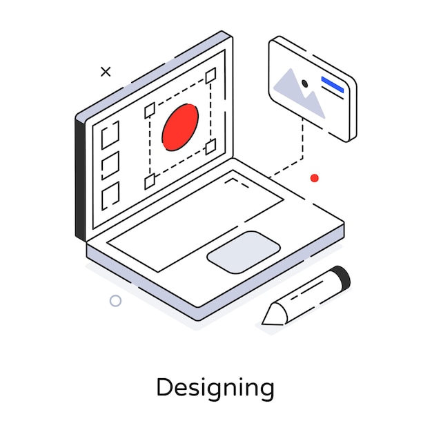 Eine Gliederungsikone des Website-Designs
