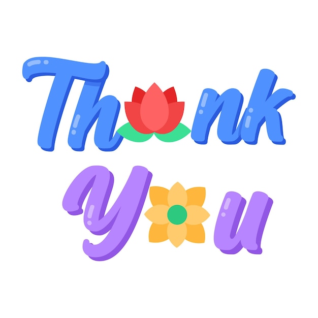 Eine Grafik des Wortes danke
