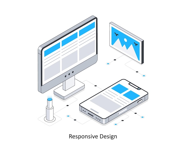 eine Grafik eines intelligenten Geräts mit einer Grafik eines grafischen Designs