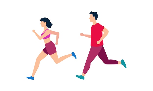 Eine Gruppe von Athleten läuft. Marathon, Wettkampf, Langlauf, Sportler, Athleten, Läufer