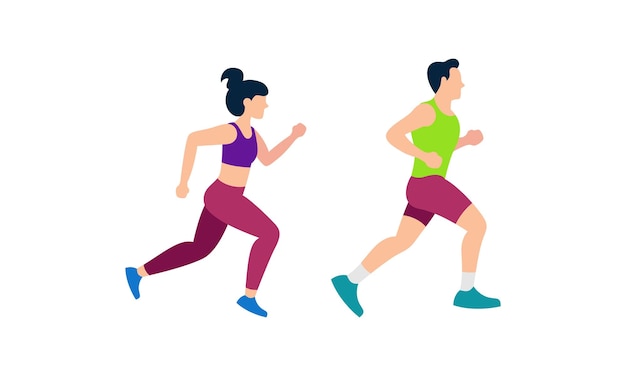 Eine Gruppe von Athleten läuft. Marathon, Wettkampf, Langlauf, Sportler, Athleten, Läufer