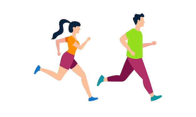 Eine Gruppe von Athleten läuft. Marathon, Wettkampf, Langlauf, Sportler, Athleten, Läufer