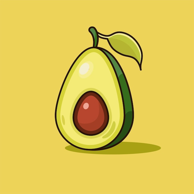 eine halbe Avocado