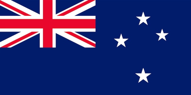 Vektor eine illustration der flagge neuseelands