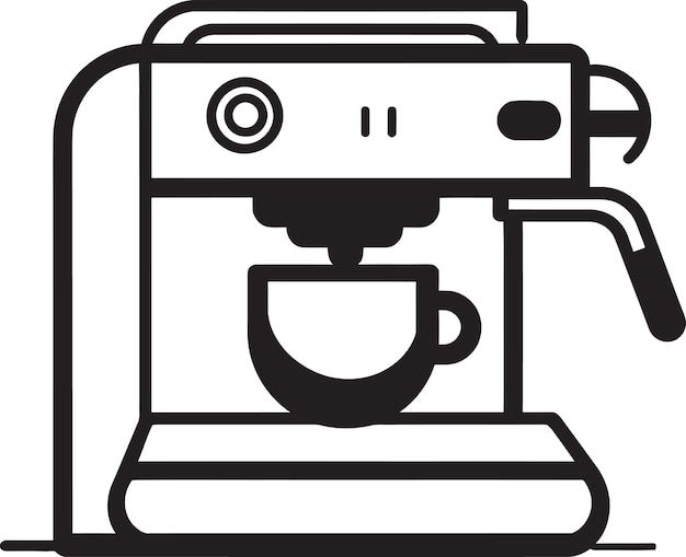 eine Kaffeemaschine mit einem lächelnden Gesicht darauf
