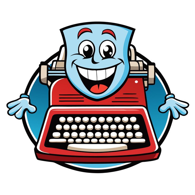 Vektor eine karikatur eines computers mit einer karikatur auf der vorderseite und dem wort robot-vektor-illustration