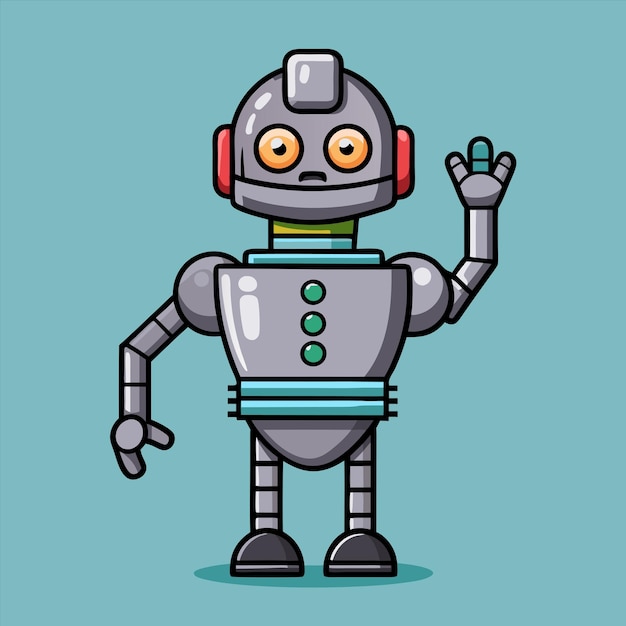 eine Karikatur eines Roboters mit den Worten Robot darauf