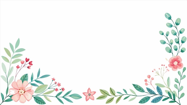 eine Karte mit Blumen und einen Platz für Ihren Text