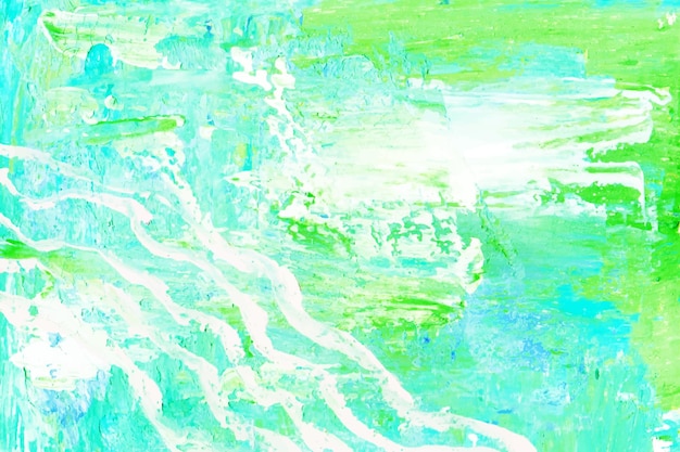 Eine künstlerische moderne abstrakte grüne und blaue malerei