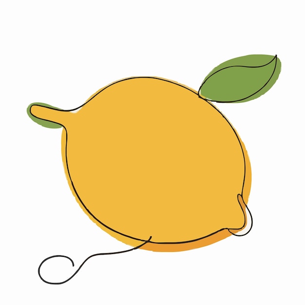 eine Orange mit einem grünen Blatt darauf