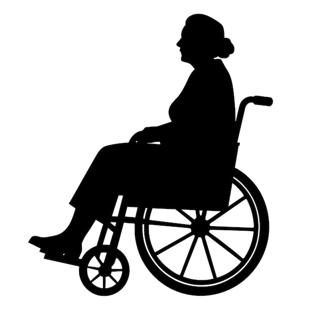 eine Person in einem Rollstuhl mit den Worten "nein" darauf