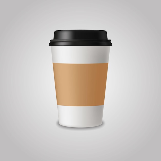 Eine realistische Kaffeetasse