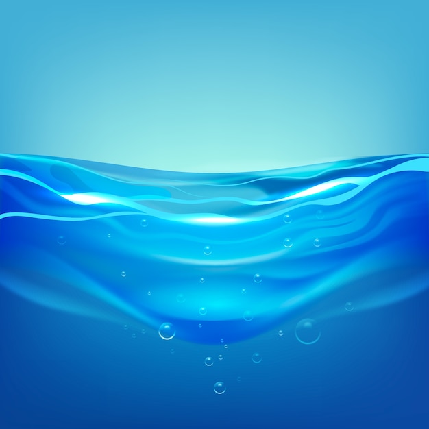 Eine realistische Wasserillustration