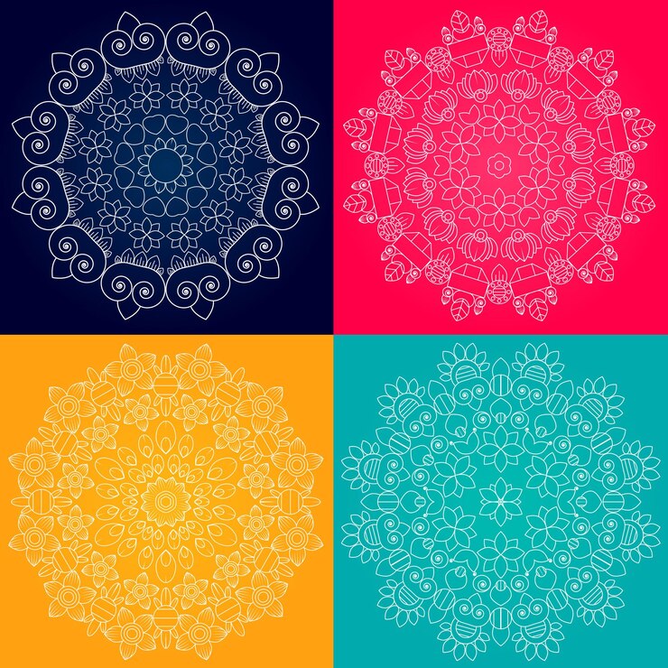Eine Reihe neuer Mandalas