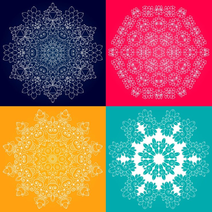 Eine Reihe neuer Mandalas