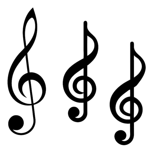 eine Reihe von Musiknoten mit dem Wort Musik auf der Unterseite