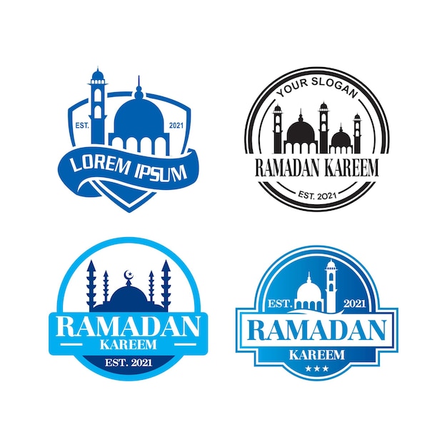 Eine reihe von ramadan-logos