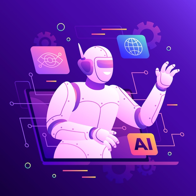 Eine Roboter-Illustration