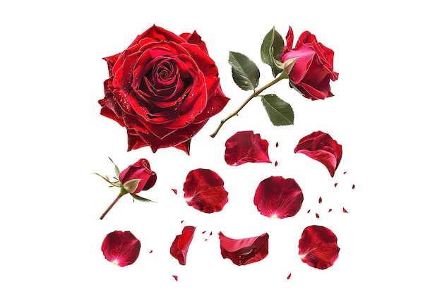 eine rote Rose mit dem Wort "Rose" darauf