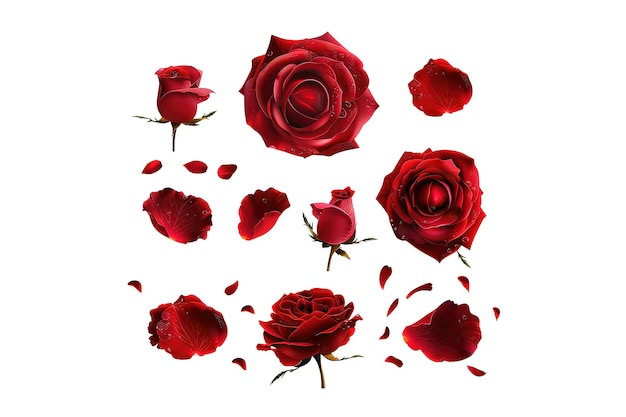 eine Sammlung roter Rosen mit den Worten  das Wort  auf der Unterseite