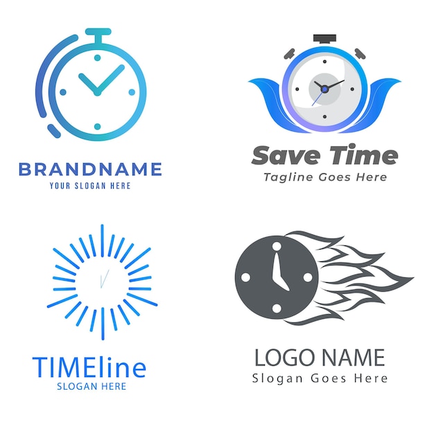 eine Sammlung von Logos für den Markennamen des Unternehmens