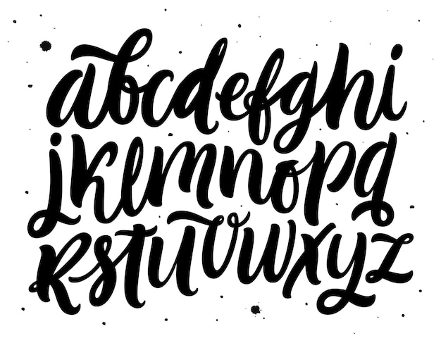eine Schriftart mit den Buchstaben Zigzag