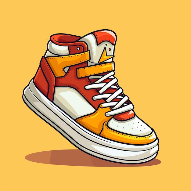 Eine sneaker-logo-illustration