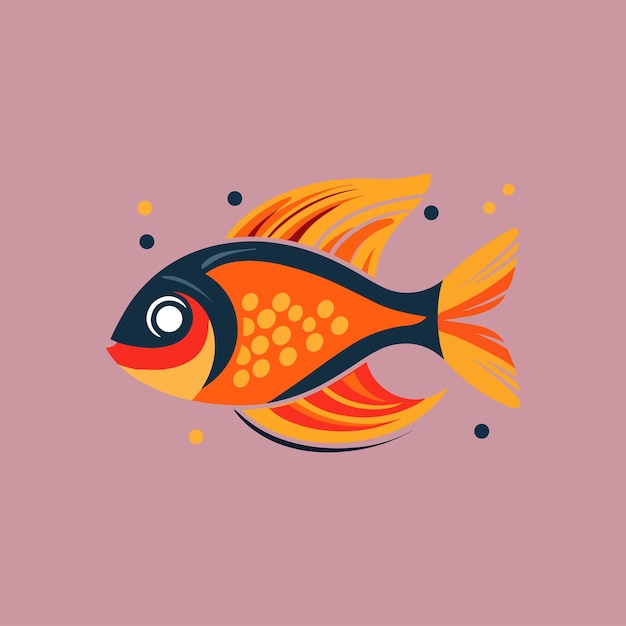 Eine Vektorillustration eines Red Snapper-Fisches