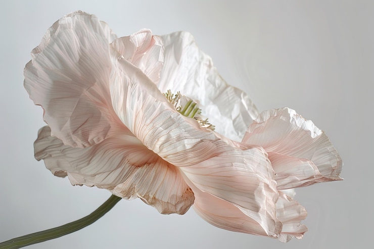 Vektor eine weiße und rosa blume mit dem wort b darauf