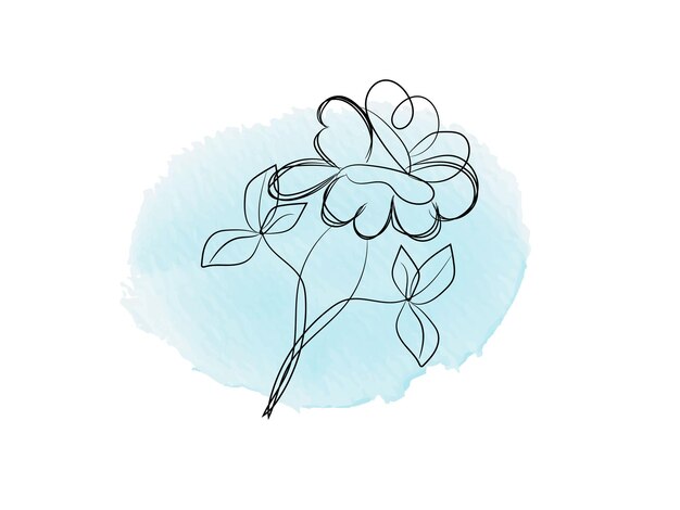 eine Zeichnung einer Blume, auf der Dandelion steht