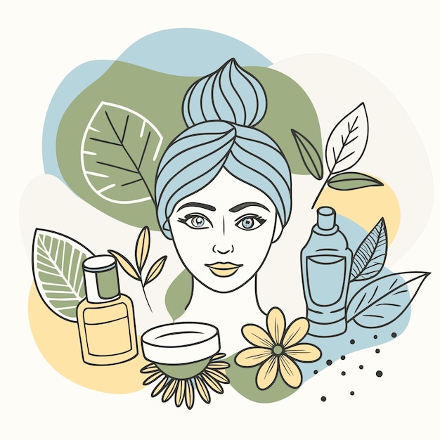 eine Zeichnung einer Frau mit den Worten Beauty darauf