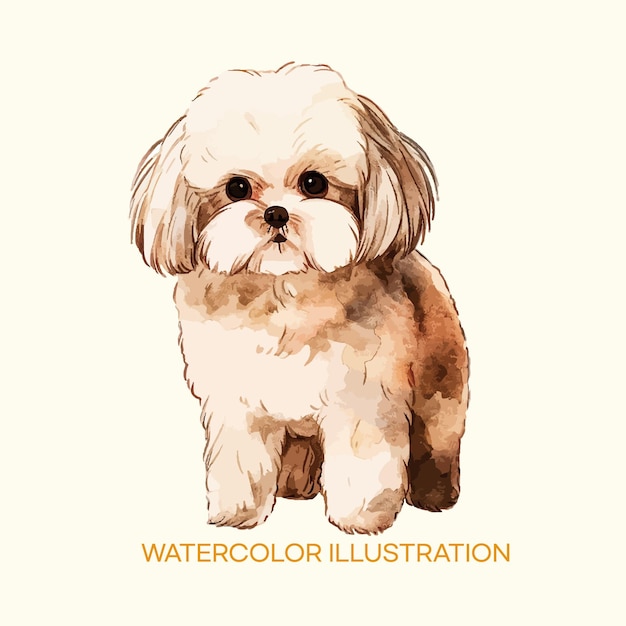 eine Zeichnung eines Hundes namens Aquarell