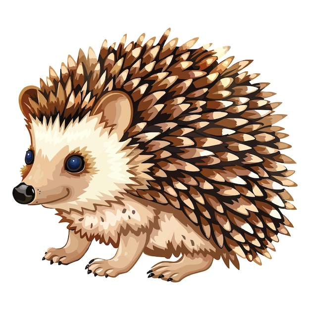 eine Zeichnung eines Igel mit dem Wort Stachelschwein darauf