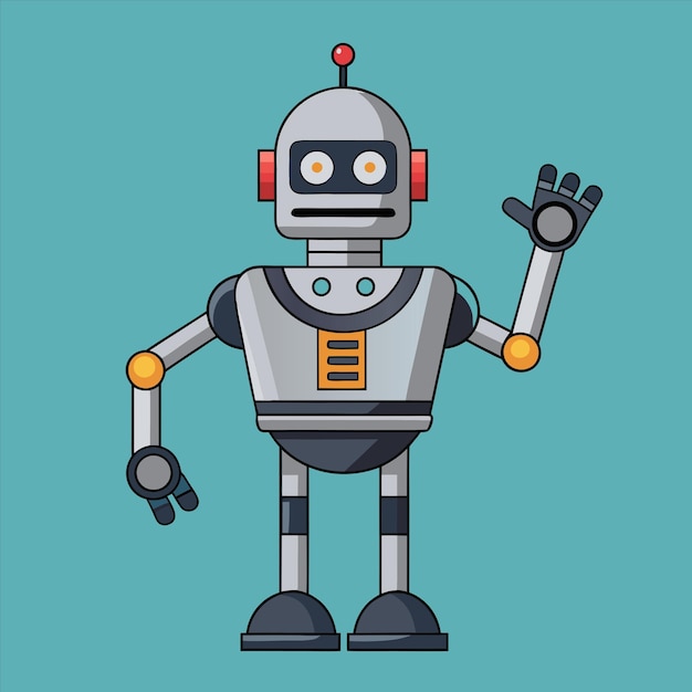 eine Zeichnung eines Roboters mit dem Wort Roboter darauf