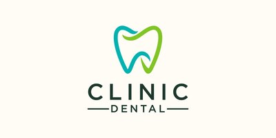 Vektor einfache clinic dental logo design vorlage