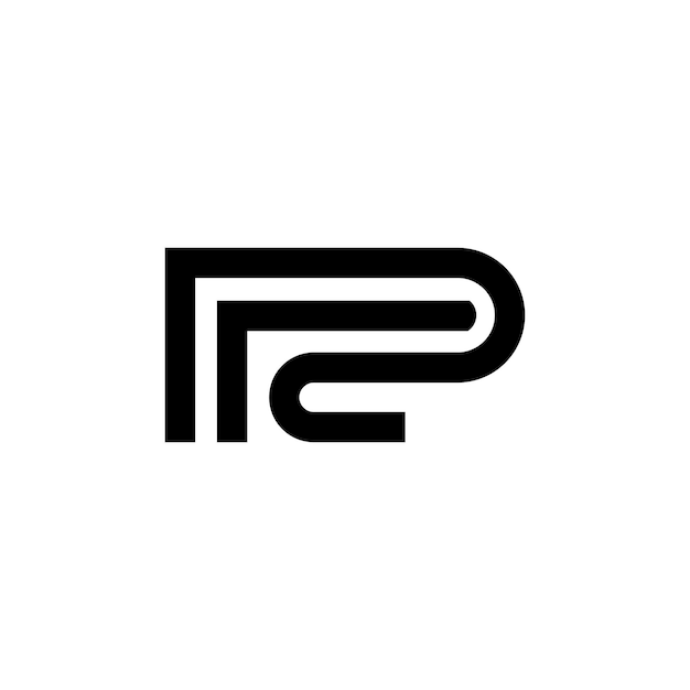 Einfache Designvorlage für das Logo des Buchstaben R