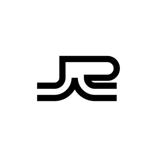 Einfache designvorlage für das logo des buchstaben r