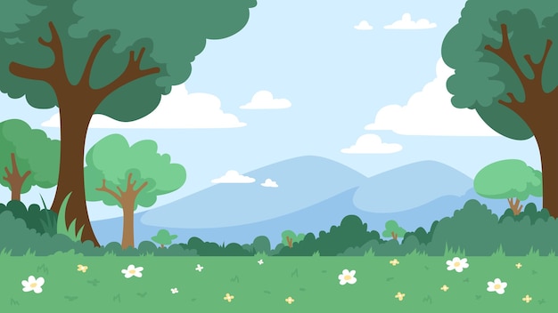 Einfache Flachfeder-Hintergrundillustration