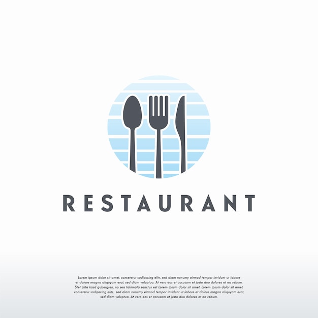 Einfache food-logo-designs-vorlage, restaurant-logo-symbol, logo-symbol-symbol