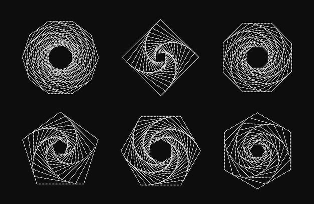 Einfache geometrische abstrakte muster. trendige vektorgrafik-elemente für ihr einzigartiges design.