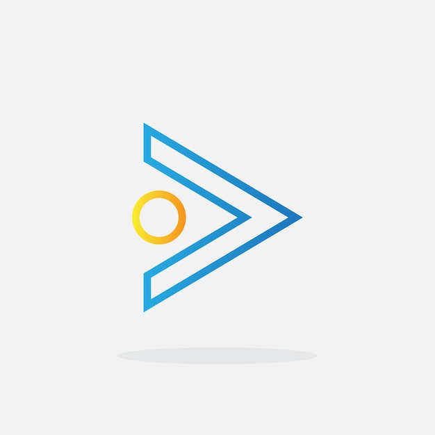 einfache Play-Logo-Vorlage