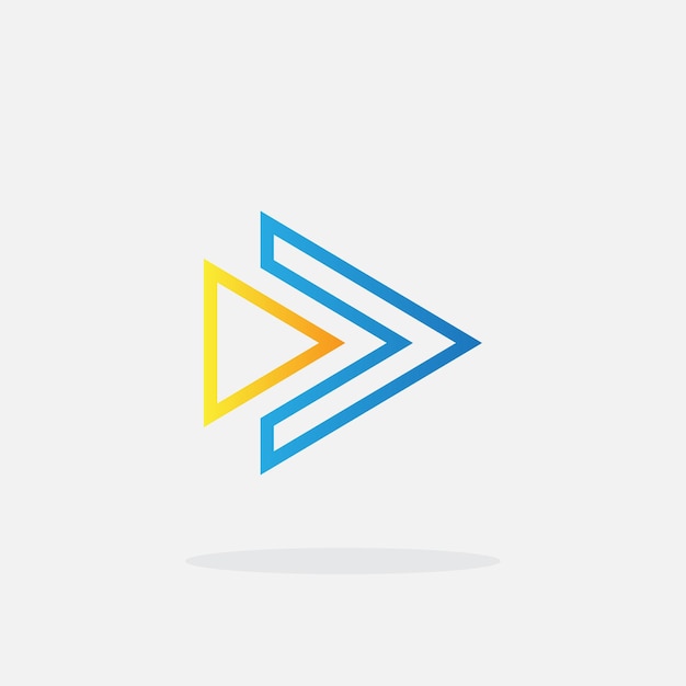 einfache Play-Logo-Vorlage