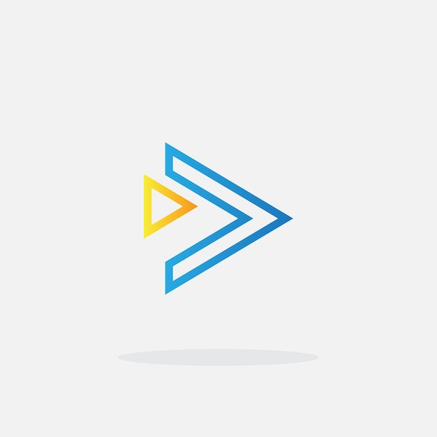 einfache Play-Logo-Vorlage