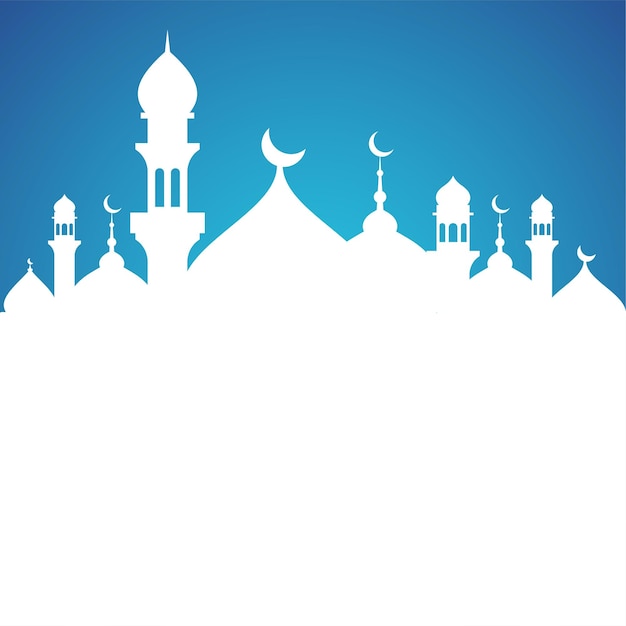 einfacher blauer islamischer Hintergrund