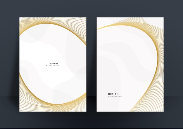 Einfacher goldweißer abstrakter hintergrund für cover-design-vorlage und poster