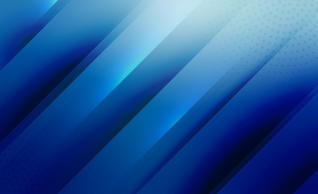 Einfacher und sauberer blauer Halbton-Hintergrundvektor für verschiedene Designs